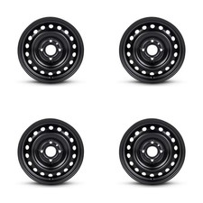 Set Of 4 15 Black Steel Wheels Rims For Suzuki 4x114.3 Yo5o Genuine 4lug