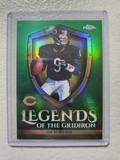 2025 Topps Chrome Football Jim McMahon Legends of the Gridiron Green /99