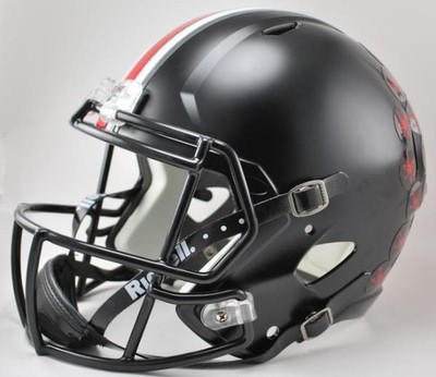 black ohio state football helmet Ohio State Buckeyes Alternate Black Speed Riddell Full Size Replica Helmet