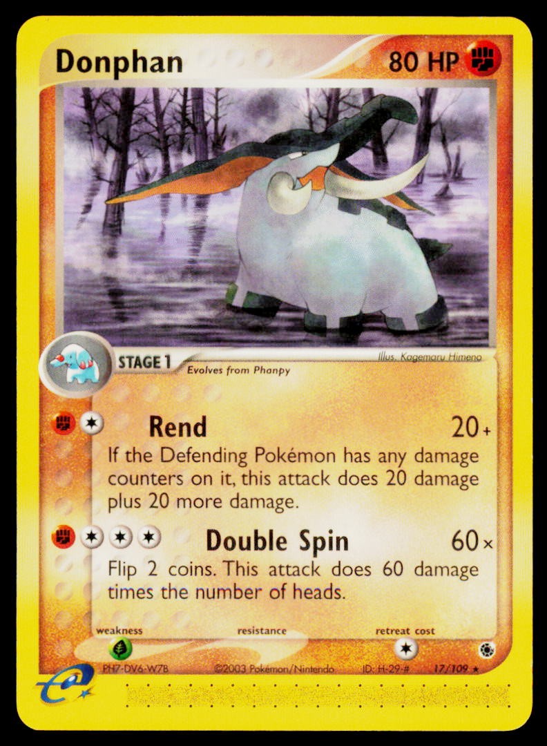 Donphan Rare Ruby and Sapphire 17/109 LP