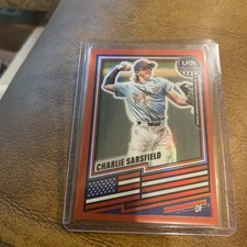 2026 Panini USA Stars & Stripes Charlie Sarsfield Red Prizm /149