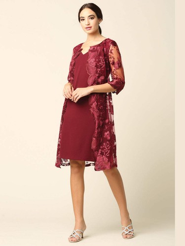 Eva USA 3351 Kleid für Brautmutter mit Spitze 3/4 Arm - Bild 11 von 68