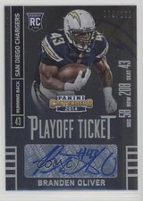 2014 Contenders Playoff Ticket Branden Oliver (Ball in Right Arm) Rookie Auto RC