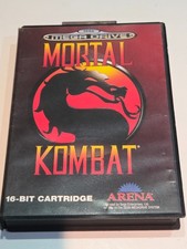 Sega Mega Drive Mortal Kombat Game Boxed 16 Bit Cartridge With Case