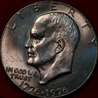1976-D Eisenhower Dollar — photo from another recent sale
