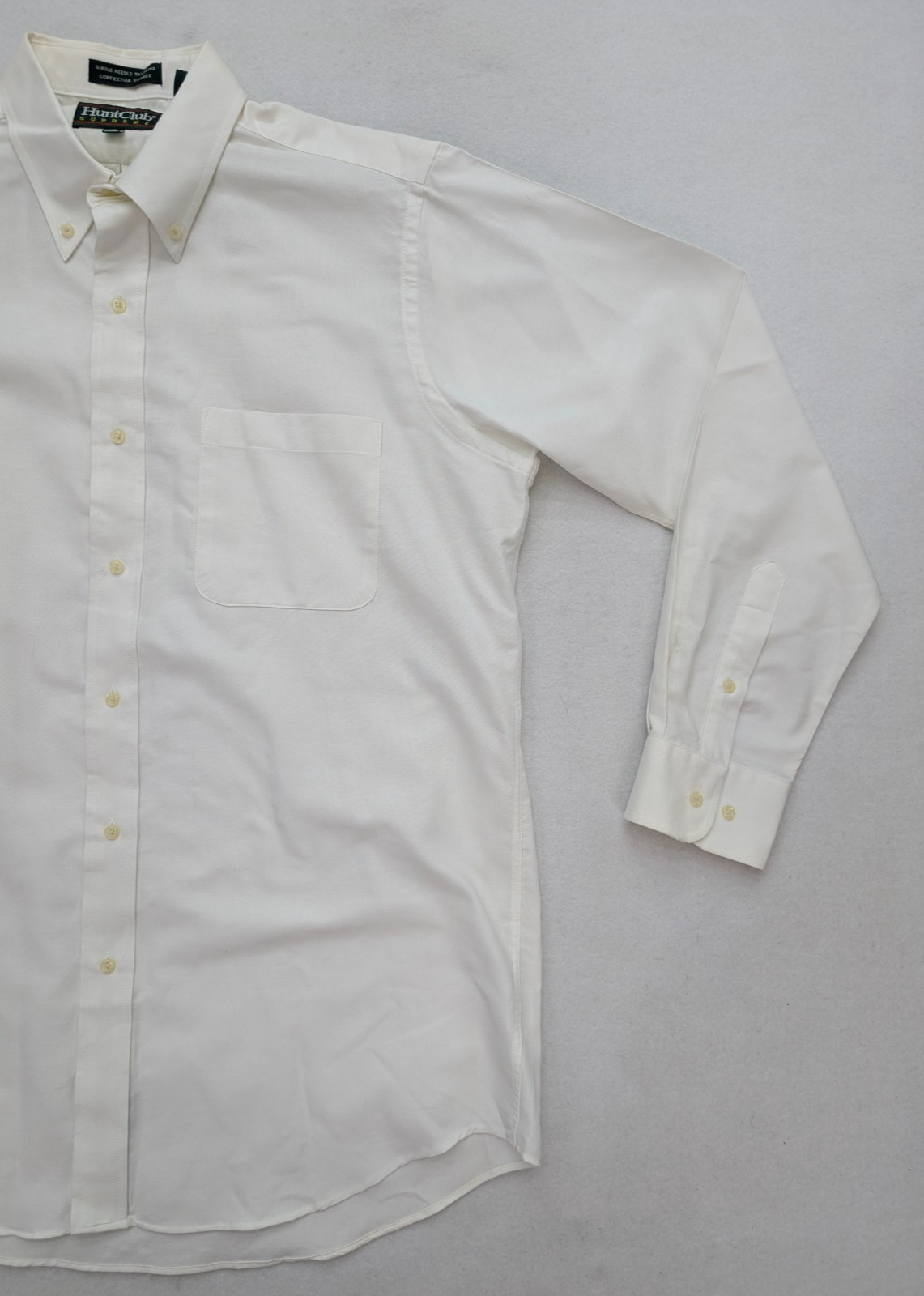 Hunt Club Supreme Men's Dress Shirt Size 16 x 34/35 White Button-Down thumbnail 6