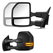 1 Pair Towing Mirrors fit for F-150 2015-2020,Plane Glass Convex glass,Power