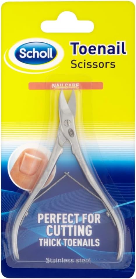 Scholl Nail Care Toe Scissors - Heavy Duty Stainless Steel Nail...