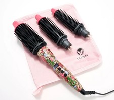 Calista Perfecter Pro Swap Top 3-in-1 Heated Round Brush w/Pouch A629590 Vintage