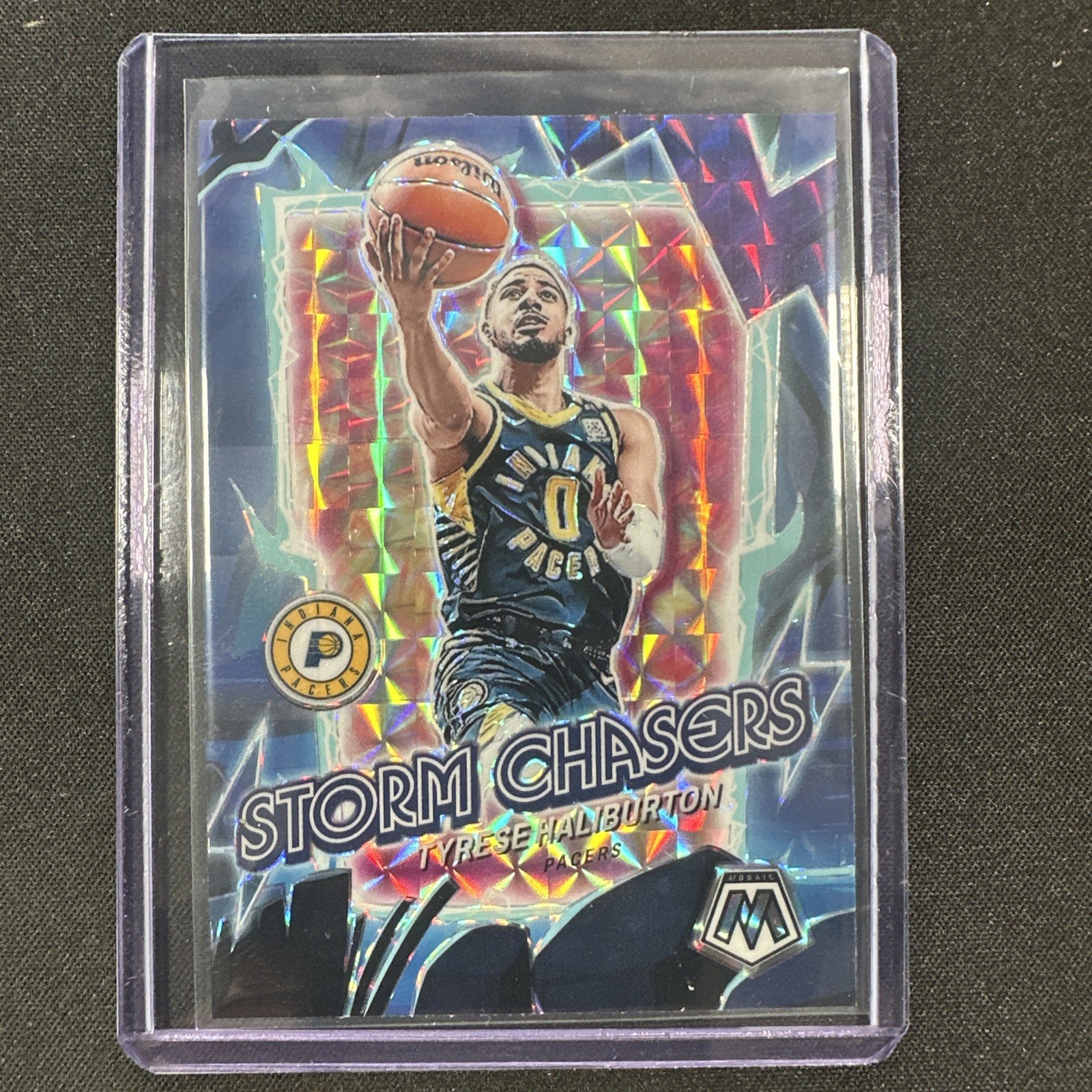 2023-24 Panini Mosaic Tyrese Haliburton #10 Storm Chasers SP