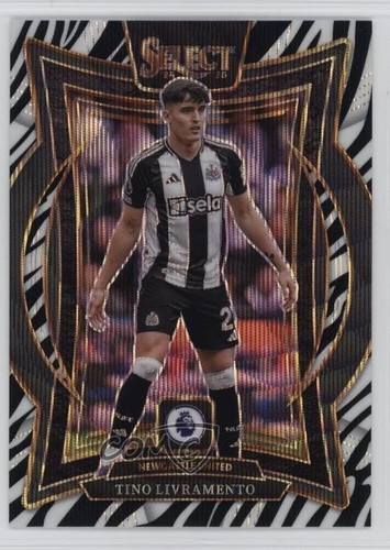 2024-25 Panini Select Premier League Terrace Zebra Prizm Tino Livramento #90