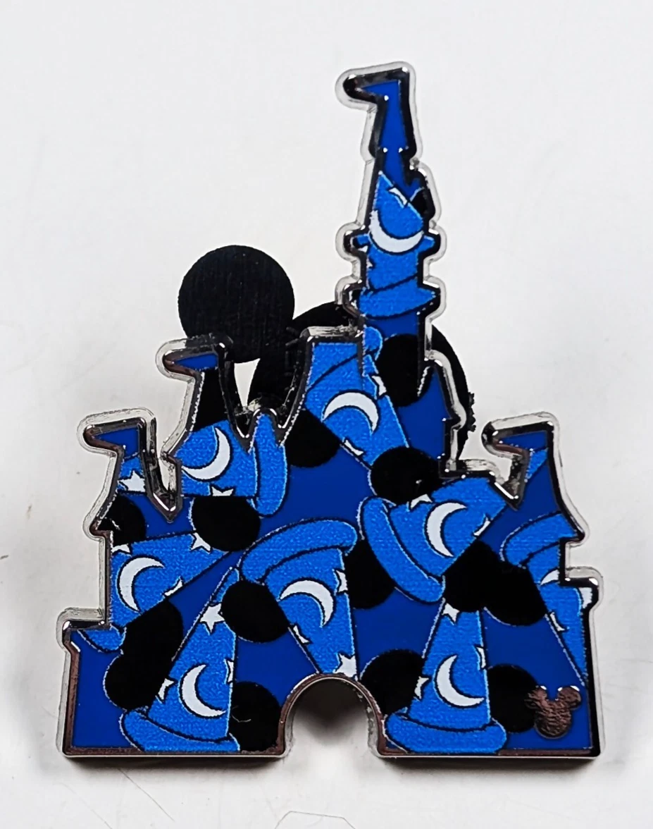 Disney Pin 2025 Hidden Mickey Cinderella Castles - Sorcerer Mickey Hats [170971]