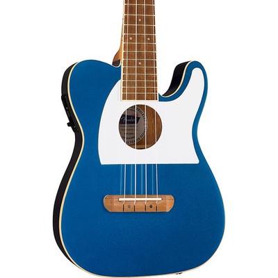 Fender Fullerton Telecaster AcousticElectric Ukulele Lake Placid Blue
