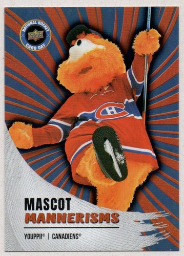 Youppi! #M-8 card from 2026 Upper Deck National Hockey Card Day Mascot Mannerisms
