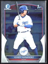 2023 Bowman #BCP-138 Yeiner Fernandez Chrome Prospects