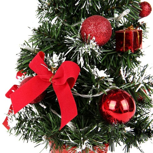 Künstlicher Mini Weihnachtsbaum Klein Tannenbaum LED Weihnachten Ornamenten 40cm - Bild 11 von 15
