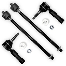 4PCS Front Outer Inner Tie Rod End Link Compatible with Chrysler 2011 2012 2013