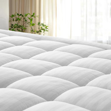 Ultra Soft Cotton Mattress Topper for Back Pain Relief - Queen Size 60x80