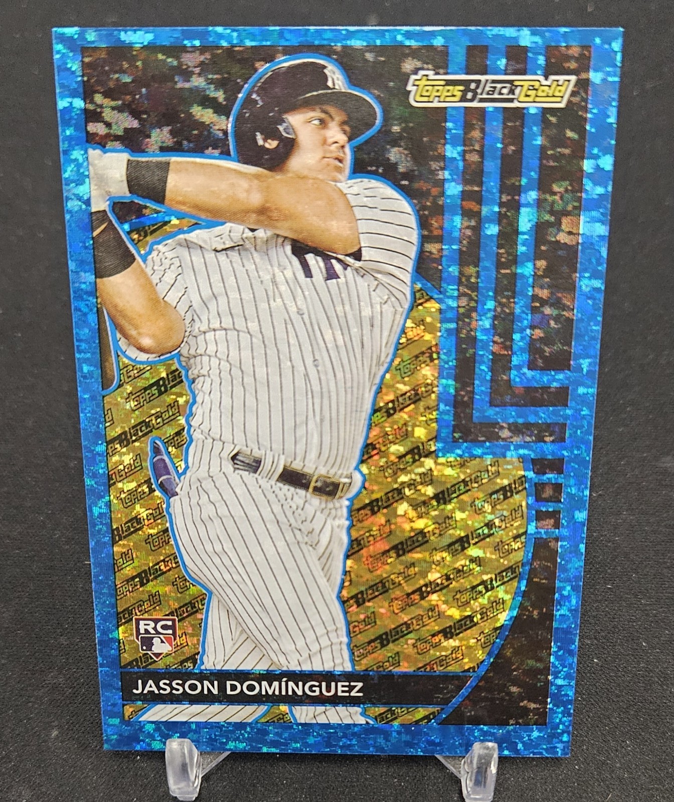 2024 Topps Update Series - Topps Black Gold Jasson Dominguez #BG-7 Blue (RC)