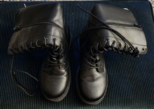 Traumpaar - kniehohe schwarze Reitstiefel mit Reißverschluss für Mädchen - Größe 1 - Bild 3 von 5
