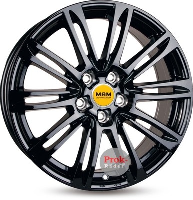 4x Alufelgen MAM A4 schwarz lackiert 7x16 ET38 LK5 100 16 Zoll Felgen Alu