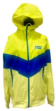 Nike Womans Blue White Yellow Windbreaker Large