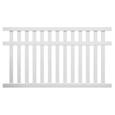 Captiva 5 ft. H x 8 ft. W White Vinyl Pool Fence Panel