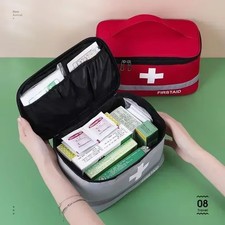 Image of Portable First Aid Kit - Outdoor Rescue Bag Travel Medical Health Bag Home Medic