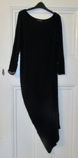 River Island  Black Fashion Eveing Dress with Varied Length, Size 10