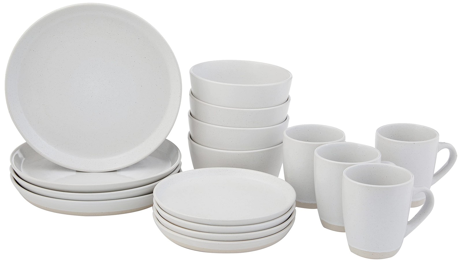 -16pcs, Set Includes 4 Dinner Plates 10.5", 4 Salad P...