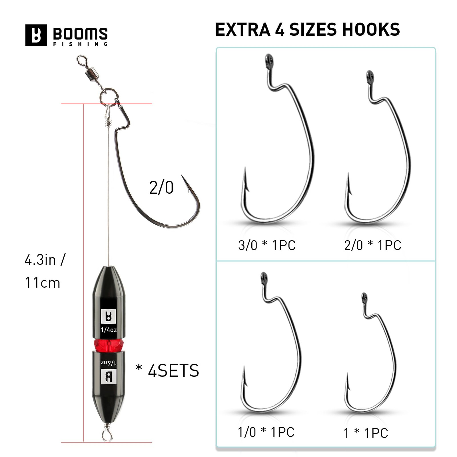 TR1 Tokyo Rig 4Pack 1/4oz Pre Rigged Punch Shot Rig Bass Fishing Accessories ... - Image 6