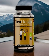 Growth Capsules for Kids & Teens – Vitamin D, K, Calcium & Ashwagandha – 60 Coun