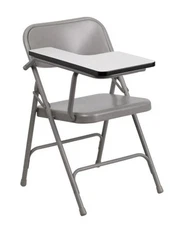 Premium Steel Folding Chair with Right Handed Tablet Arm - Used Clean