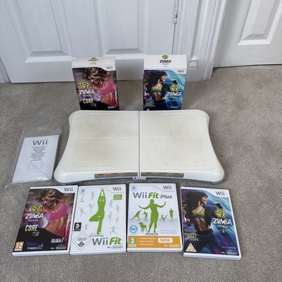 NINTENDO WII BALANCE BOARD TRAININGSPAKET Wii Fit Plus, Zumba Core & Fitness 2