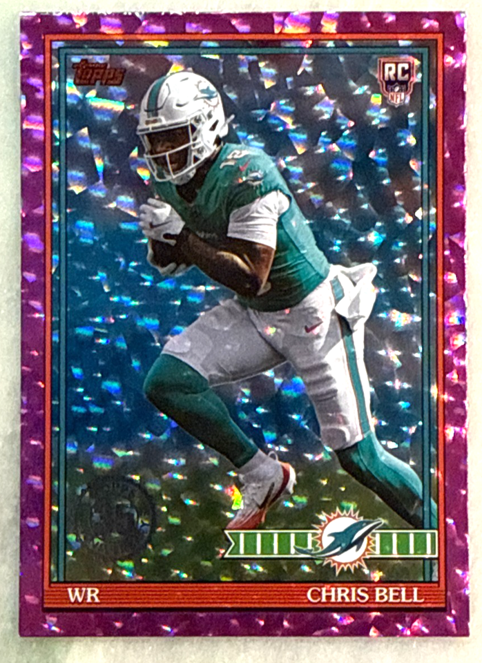 Chris Bell RC 2026 Topps Flagship 1991 35th Anniversary Pink Crackle ...