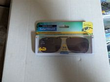 Solar Shield Polarized Clip On Sunglasses 54 Rec G Fits Plastic N Thick Amber