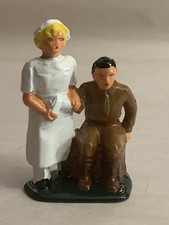 Nurse with Wounded Toy Soldier Barclay Manoil JAGS Toy Conversions