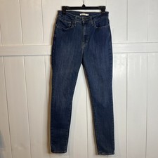 Levi's Women's 721 High Rise Skinny Jeans Medium to Dark Wash Blue Denim Sz 30