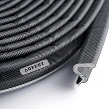 BBTO Weather Stripping Door Seal Exterior Weather Strip for Window V-Shaped Foam