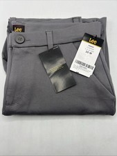 Lee Ultra Lux Dress Pants Women's Size 10 Gray Side Vent Ankle Pants New