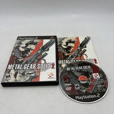 Metal Gear Solid 2 Sony PlayStation 2 PS2 Complete w/ Manual CIB Tested