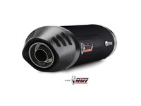 Mivv Oval SchalldäMpfer Unter-Sitz Carbon Schwarz FüR Honda CBR 600 RR 2003-04