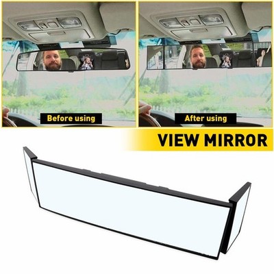 Interior Rear Mirror View Wide Angle Blindspot pickup Universal Car Large Visio