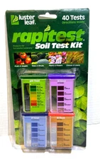 Luster Leaf Rapidtest Soil Test Kit Gardening Fruit Veggies Plants Flowers 40