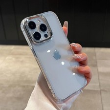 Shockproof Clear Silicone Case For iPhone 13 14 15 16 17 Pro Max Plus Back Cover