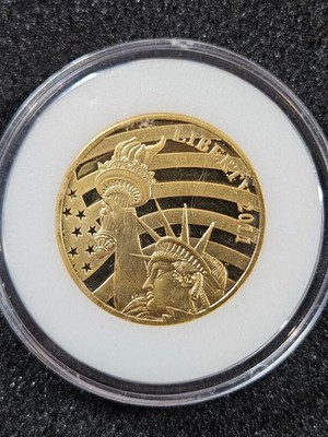 ✨ 2011 $25 GOLD COOK ISLANDS 1/2 OZ 24% PURE Liberty Bell GOLD