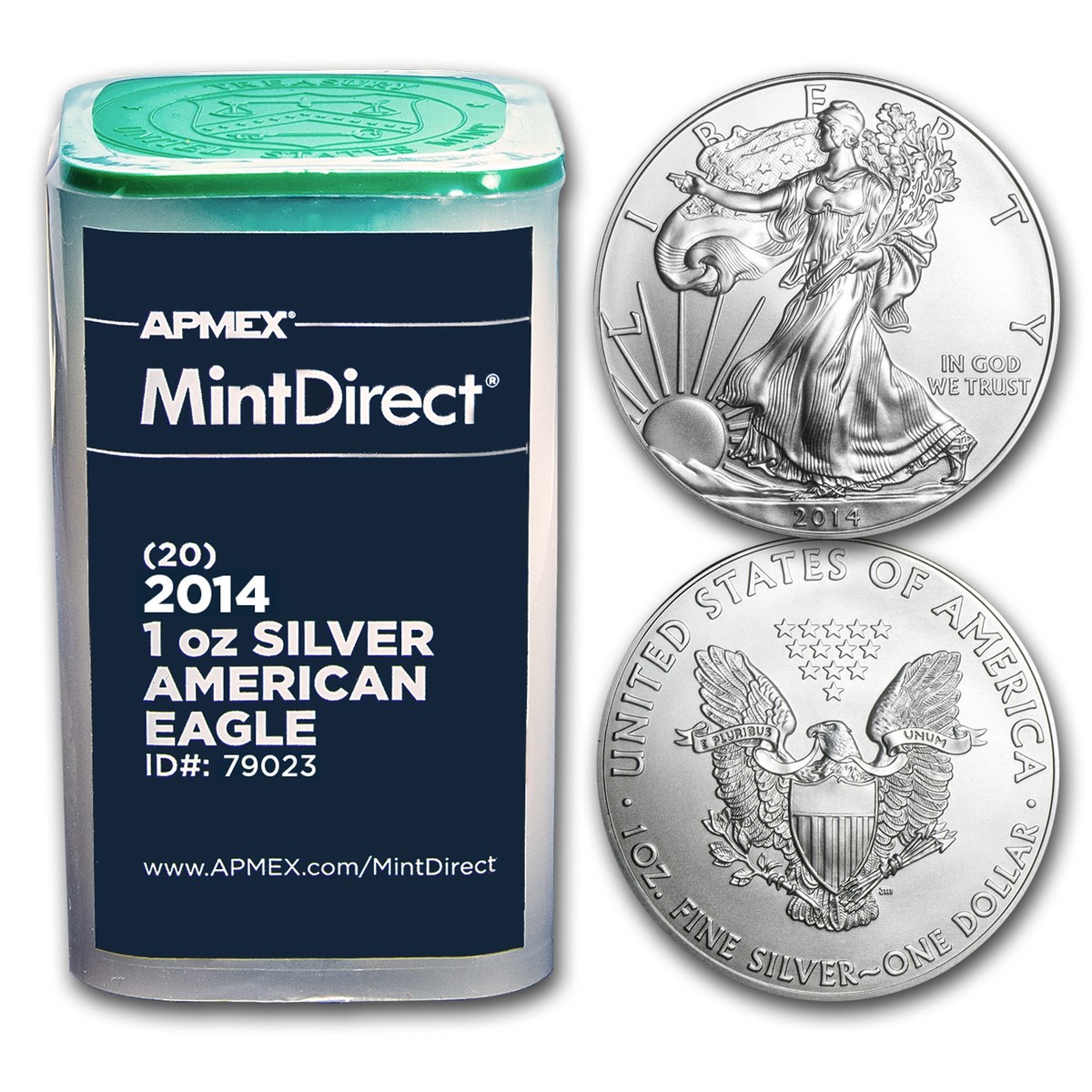 2014年　アメリカ1ozプルーフ銀貨 2014 1 oz American Silver Eagles (20-Coin MintDirect® Tube) | eBay