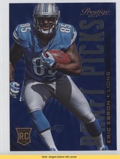 2014 Panini Prestige Draft Picks Jumbo Blue Eric Ebron #5 READ 1s7
