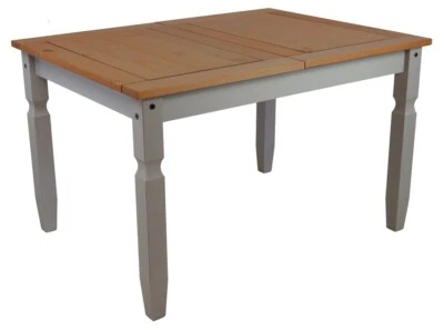 Corona Dining Table 4'0 Mexican Solid Pine Grey Wax by Mercers Furniture®