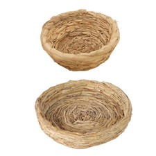Bird Breeding Nest Hand Woven Straw Bird Nest Bird Shelter Bed